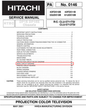 Hitachi 43FDX10B Service Manual