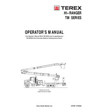 Terex TM Series Operator's Manual
