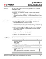 Simplex VESDA 4100 Series Installation Instructions Manual