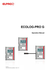 ELPRO ECOLOG-PRO G Operation Manual