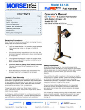 morse 83-125 Operator's Manual