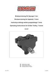 Hamron 334-007 Operating Instructions Manual