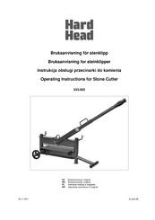 Hard Head 243-002 Operating Instructions Manual