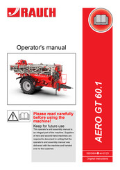 Rauch AERO GT 60.1 Operator's Manual