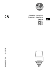 IFM DV2120 Operating Instructions Manual