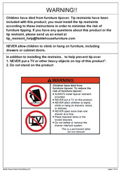 Noble House Home Furnishings TV CABINET Assembly Instructions Manual