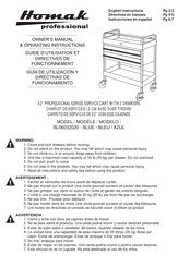 Homak BL06032020 Owner's Manual & Operating Instructions