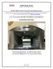 KOBE RA9236SQB-DC46-1 Parts Location And Replacement