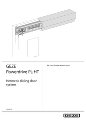 GEZE Powerdrive PL-HT Installation Instructions Manual