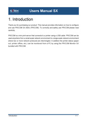 Silex technology Mini Print Server PRICOM SX-300U User Manual