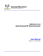 Quonset Microwave QM1003-0.5-18-2 User Manual
