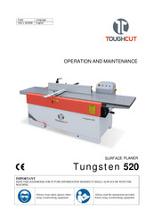 TOUGHCUT Tungsten 520 Operation And Maintenance Manual