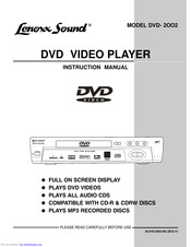 Lenoxx Sound DVD- 2OO2 Instruction Manual