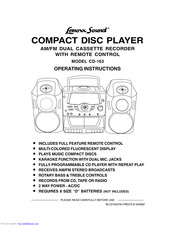 Lenoxx Sound CD-163 Operating Instructions Manual