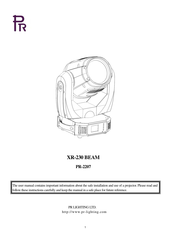 Pr Lighting Xr Beam Manuals Manualslib