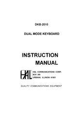 Hal Communications DKB-2010 Instruction Manual