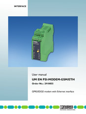 Phoenix Contact PSI-MODEM-GSM/ETH User Manual