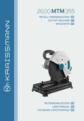 Kraissmann 2600 MTM 355 User Manual