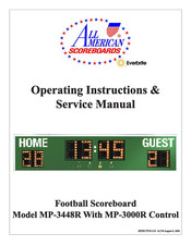 All American Scoreboards Everbrite MP-3000R Operating Instructions & Service Manual