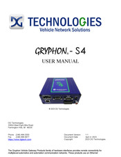 DG Technologies GRYPHON-S4 User Manual