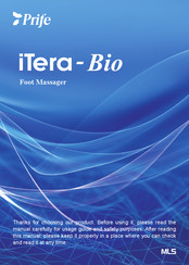 Prife iTera-Bio MLS-JC-02A Manual