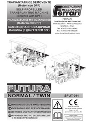 Ferrari Costruzioni Meccaniche FUTURA NORMAL Operating And Service Manual
