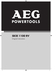 Aeg SB2E 1100 RV Instructions Manual