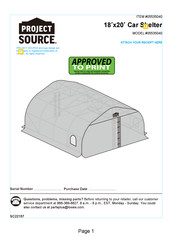 Project Source 05535040 Assembly Instructions Manual