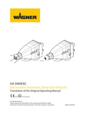 WAGNER GA 5000EAC Operating Manual