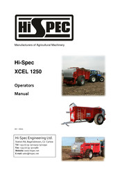 Hi-Spec Xcel 1250 Operator's Manual