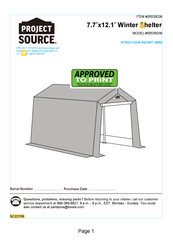 Project Source 05535036 Installation Instructions Manual
