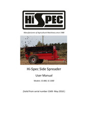 Hi-Spec SS 800 User Manual