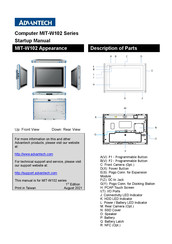 Advantech MIT-W102 Series Startup Manual