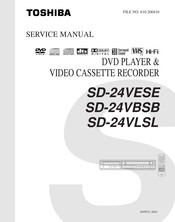 Toshiba SD-24VESE Service Manual