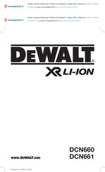 DeWalt XR LI-ION DCN660NT-XJ Original Instructions Manual