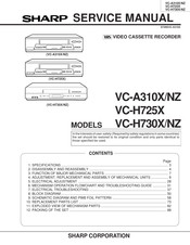 Sharp VC-H730X/NZ Service Manual