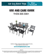 PHI VILLA THD9-305-5901 Use And Care Manual