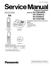 Panasonic KX-TGA740B - Cordless Extension Handset Service Manual
