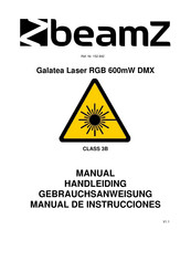 Beamz Galatea Laser RGB 600mW DMX Manual