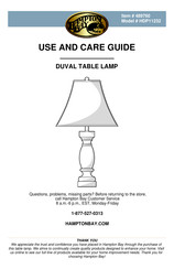 Hapton Bay DUVAL HDP11232 Use And Care Manual