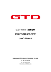 GTD GTD-LYS200 CW User Manual
