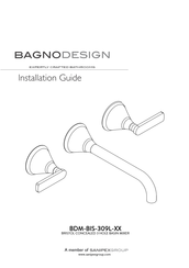 Sanipex BAGNO DESIGN BRISTOL BDM-BIS-309L Series Installation Manual