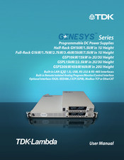 TDK-Lambda GSPL22.5kW in 3U 0-1500V / 0-1125A User Manual