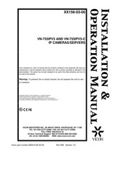 Vicon VN-755IPV5 Installation & Operation Manual