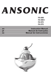 Ansonic FA 970 Instruction Manual