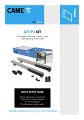 CAME ATI-P3 Quick Setup Manual