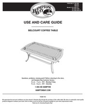 HAMPTON BAY BELCOURT D11334-4PC-B Quick Start Manual