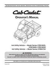 Cub Cadet 37BB475H Series Operator's Manual