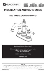 Glacier bay HD67855W-6027D Installation And Care Manual