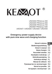 Kemot URZ3407 PROsinus-1200 Owner's Manual